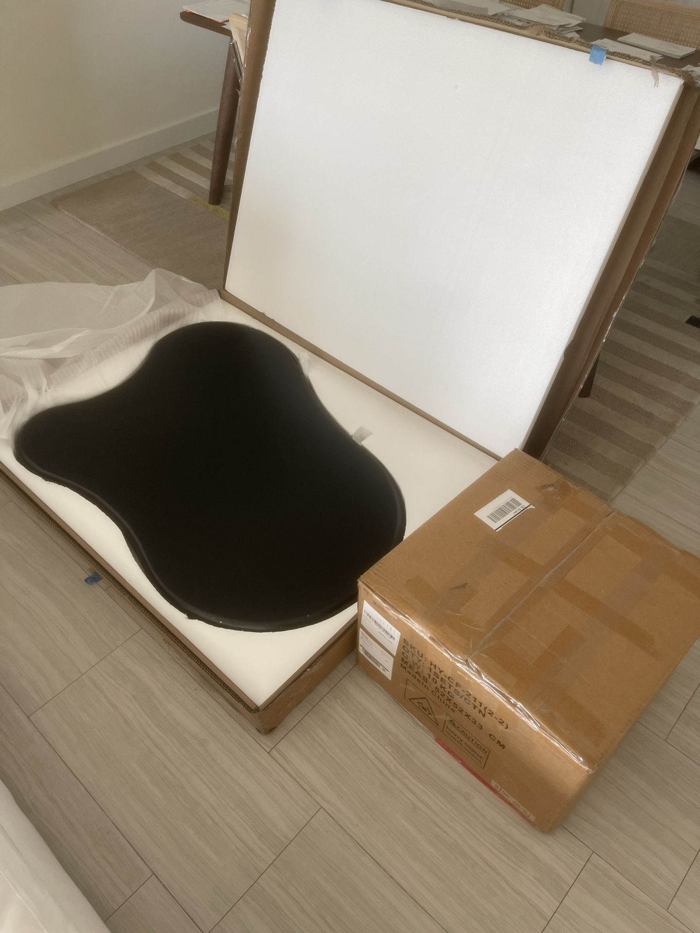 Coffee Table: “Cloud” Black New in Box