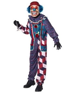 Spirit Halloween Colorful Light-Up Clown Costume for Kids