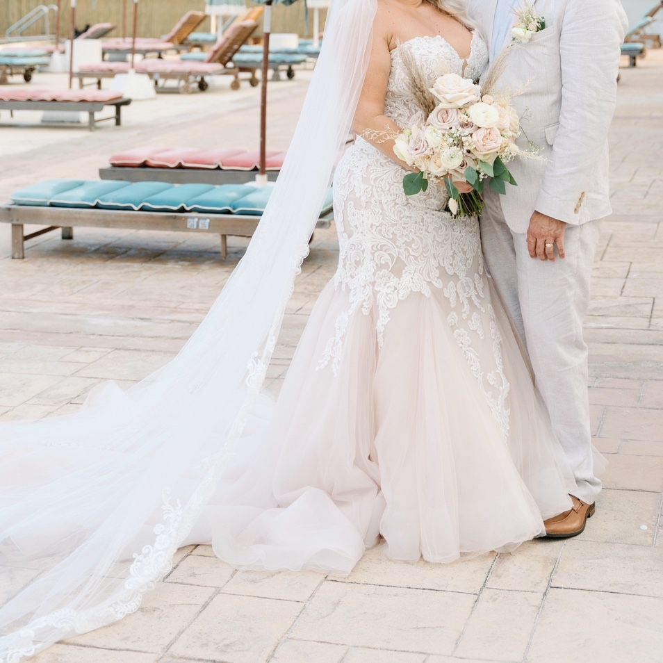 Maggie Soterro Wedding Gown & Veil