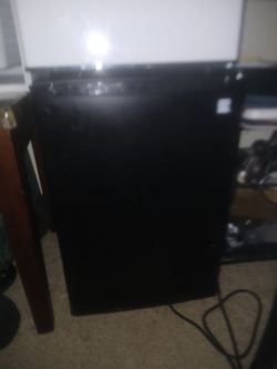Black small mini fridge