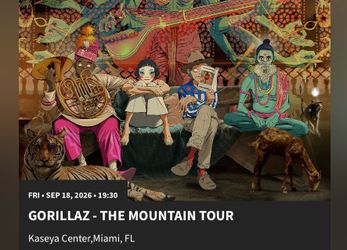 Gorillaz - The Mountain Tour Concert Tickets