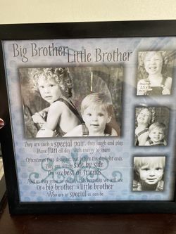 Brother/sister photo frame set