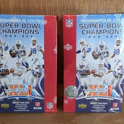(LOT of 2!!) 2007 Upper Deck Football Super Bowl XLI Champions Set (Box) (Colts)