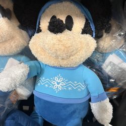 Disney Store Weighted Plush - Mickey Mouse Blissful Buddies - Soft Stuffed Animal with Appliqué Eyes & Shaggy Coat - 25 lb Removable Weight - Ideal Mi