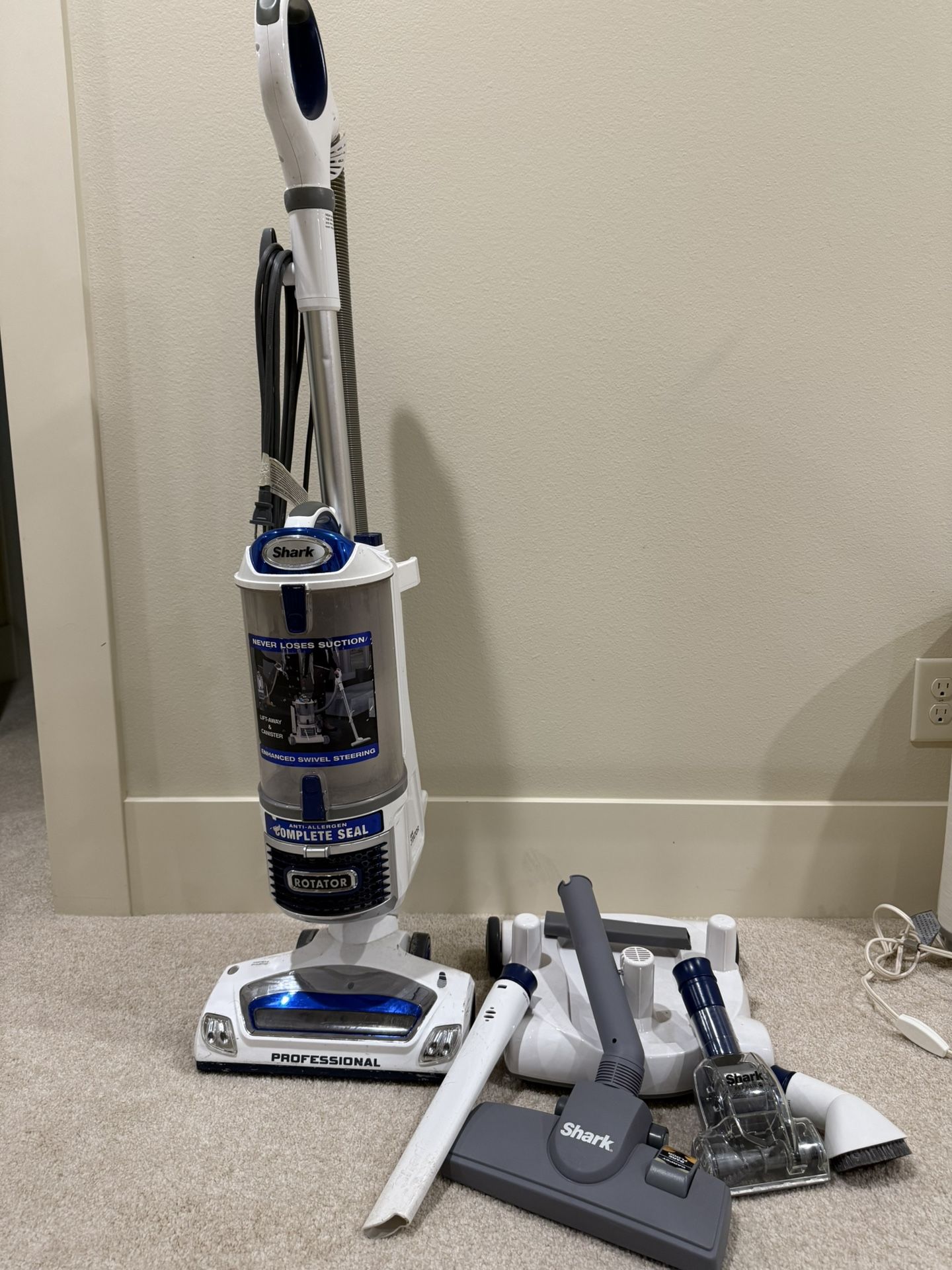 Shark Rotator Professional Vacuum with attachments