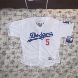 Los Angeles Dodgers Corey Seager #5 MLB Baseball Jersey Authentic Majestic Flex Base Size 52 New With Tags
