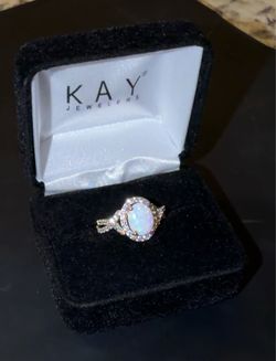 Sterling Silver Opal Ring