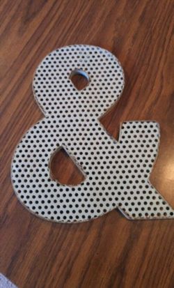 “&” Metal Sign :)