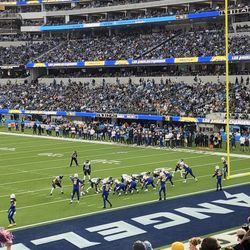 6 Chargers Lower Field level Tickets. All Home Games