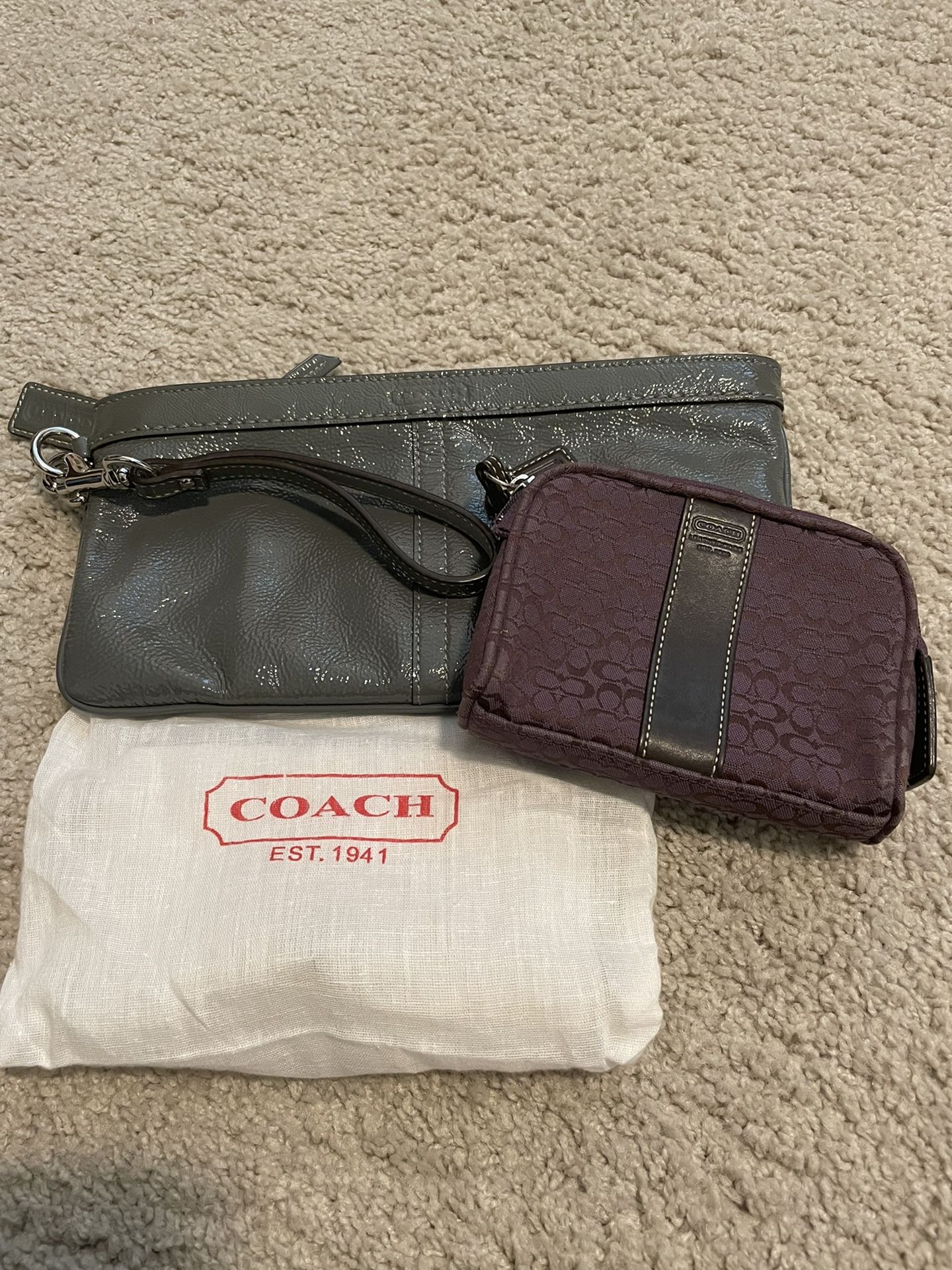 Coach clutch and small accessory case