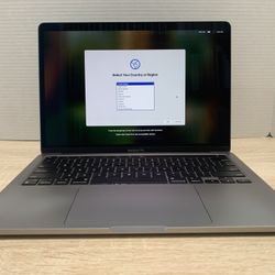 $550, M1/8GB RAM/512GB SSD, MacBook Pro 13" (2020, Touch Bar), $1594 original retail