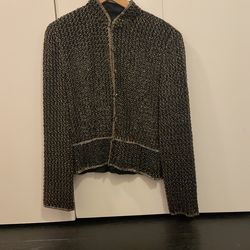 Vintage Black and Gold Sequin Jacket
