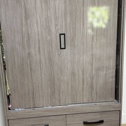 Greyish Dresser With Drawers 