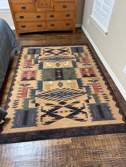Oriental Weavers Taba II Southwestern Area Rug – 5'5" x 7'7" – Black