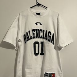 Balenciaga White Jersey T-shirt