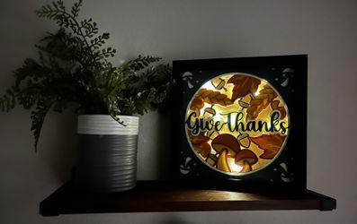 3D Thankful Fall Shadow Box