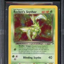 Rockets Scyther- Gym Heroes BGS 8.5