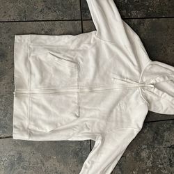 while nike fleece zip up