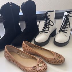 Women’s Shoes - (flats & Boots) - Size 5 