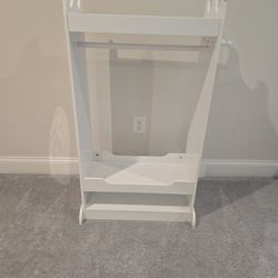 Kid’s See and Store Dress-up Center, Costume Closet for Kids, Open Hanging Armoire Closet, 