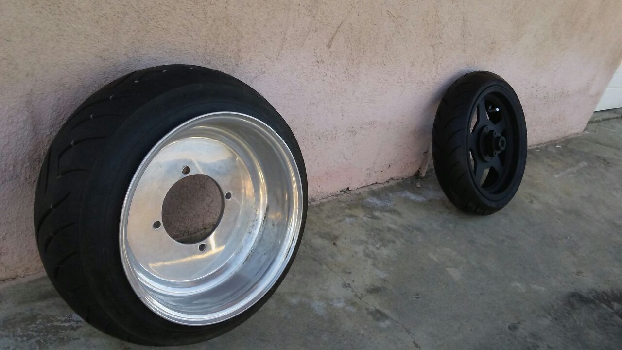 Honda rukus/ Mini bike rims/ mini chopper rims/ new tires