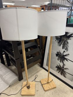 Pair Of Floor Lamps - 59” T 