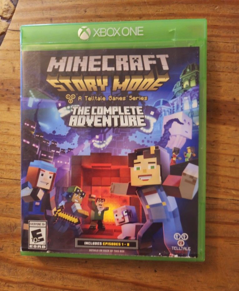 Xbox One Minecraft Story Mode The Complete Adventure.  Check Out My Other Listings For More Xbox Games