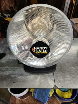 Handy, heater heatwave. Outdoor indoor heater.
