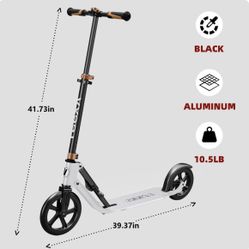 Scooter for Adults –Adult Scooter,Folding, Adjustable Height, Big Wheels, Lightweight All-Aluminum Frame | Suitable for Teens 12+ | 265lbs Weight Limi