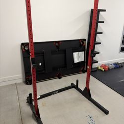 Gym Equipment - Bench , Rack , Barbell , Weights