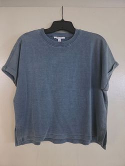Splendid Collection Boxy Crewneck Tee - Blue - Size M