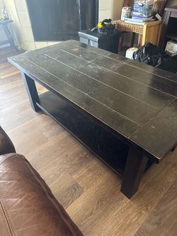 Black/Brown coffee table