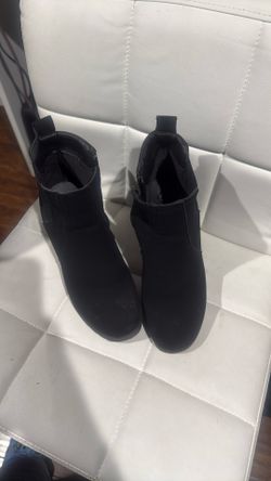 8W Black Boot Heels