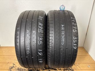 2 tires 275 35 19 Pirelli cinturato p7 as run flat no repairs