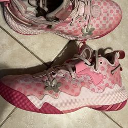 Adidas Harden Vol 6 Monogram Basketball Shoes Pink GW9033 Mens Size 6