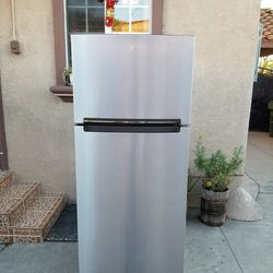 Whirlpool Refrigerator Stainless Steel 18cu Ft 28x29x68🚨👍3 MONTHS WARRANTY