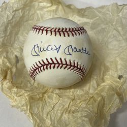 SIGNED - Mickey Mantle Rawlings Official Ball American League Baseball