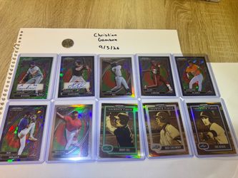 Leave baseball cards