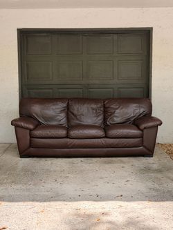 Natuzzi Leather 3 seater Couch Sofa
