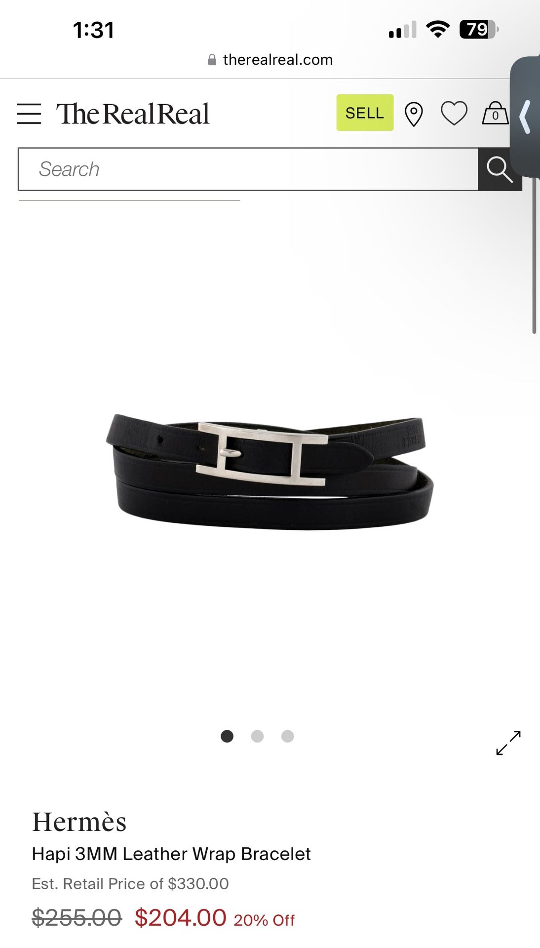 Hermes Leather Bracelet