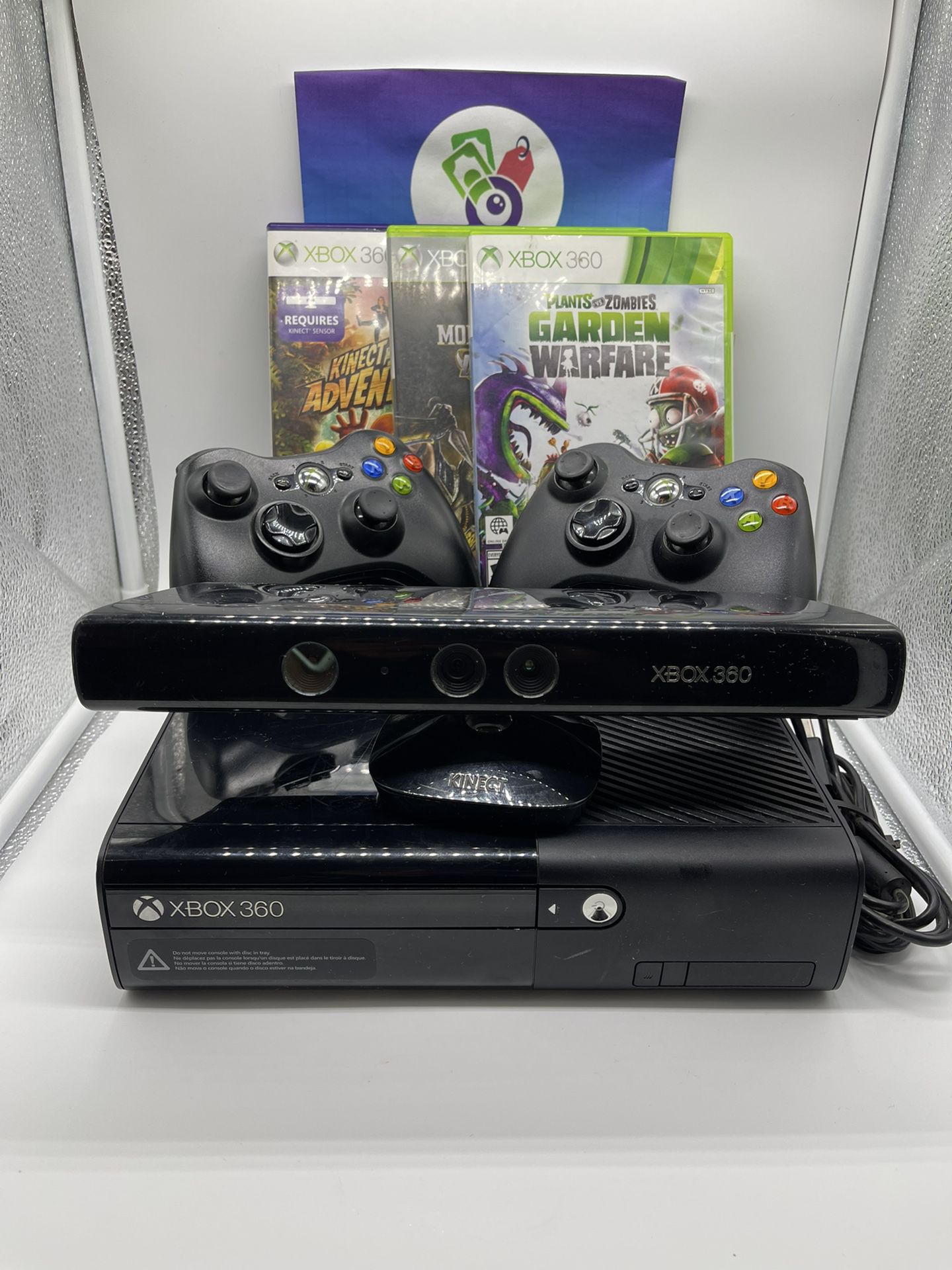 Xbox 360 E Slim 320GB Console With Kinect Bundle.