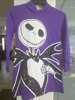 Nightmare Before Christmas Jack Skellington Girls' Hoodie Dress