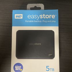 WD easystore portable backup 5TB
