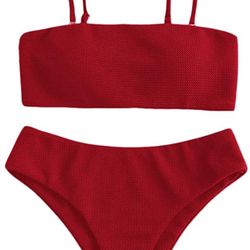 Size  Us 8  Zaful  Red Two Piece Bikini