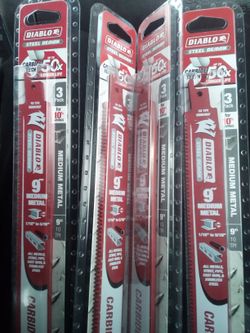 Global Carbide Packages Of Sawzall Blades Three In A Pack
