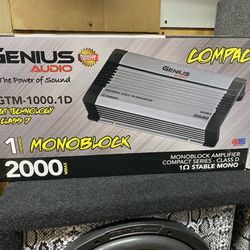 New Genius Audio 2000w Max Power Bass Subwoofer Amplifier  $200 Each   