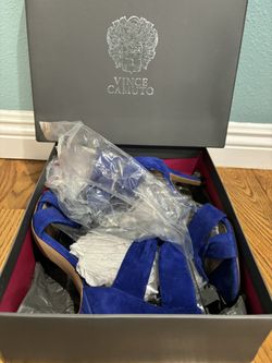 Vince Camuto Royal Blue Suede Heels - Size 8