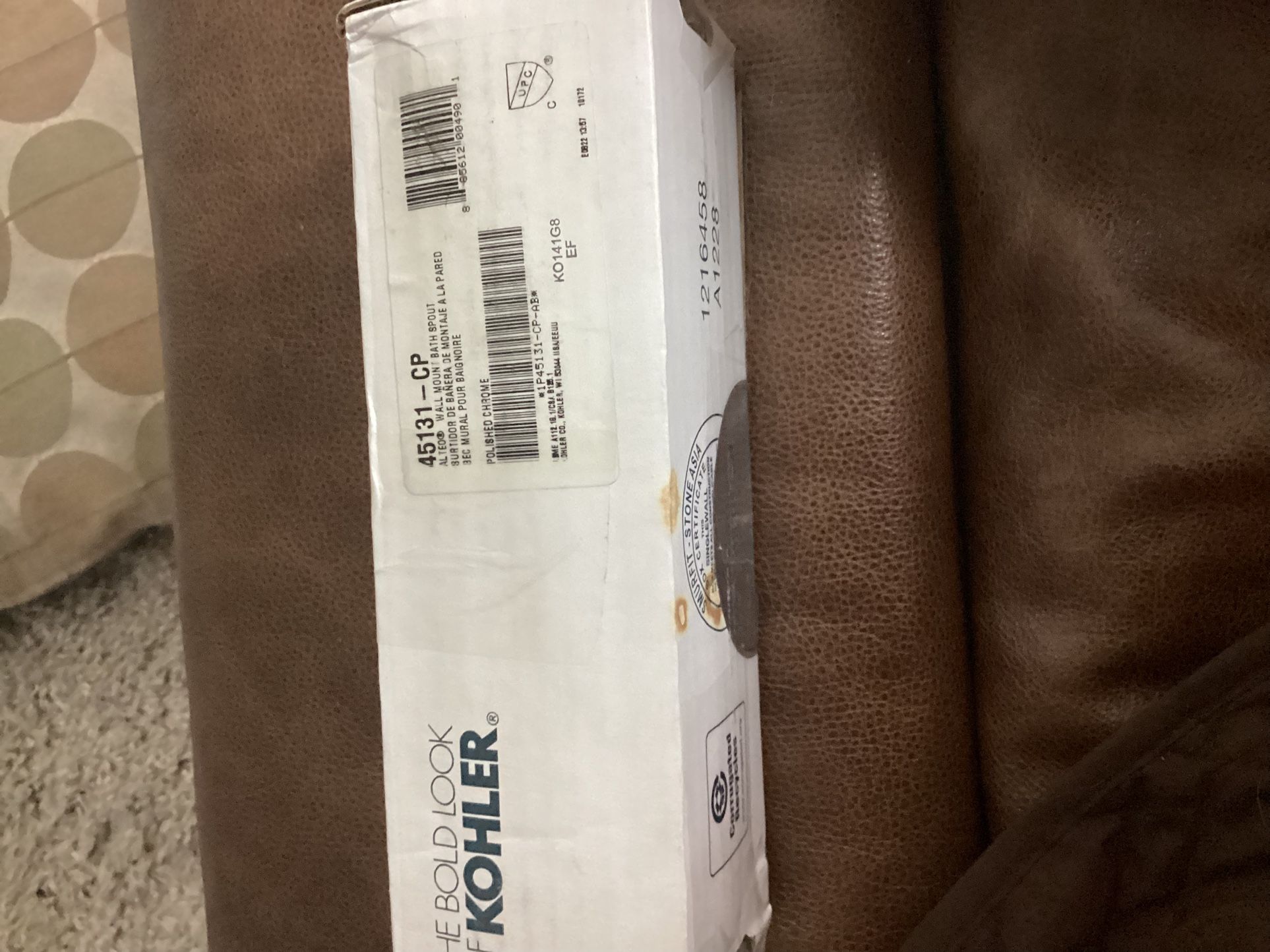 KOHLER K 45131-CP Open Box Never Used ALTEO Wall Mount Bath Sprout