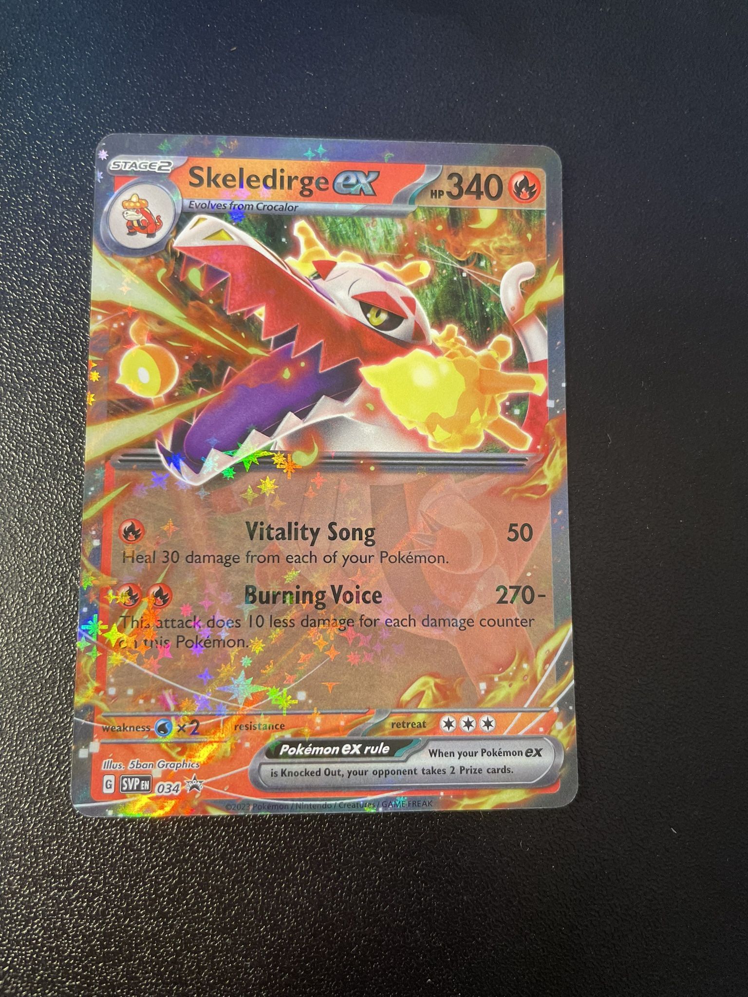 Skeledirge Ex Pokemon Card 