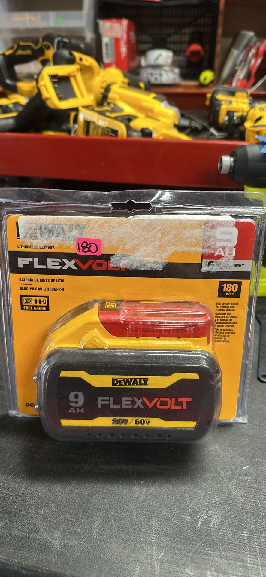 DEWALT FLEXVOLT 20V/60V MAX Lithium-Ion 9.0Ah Battery